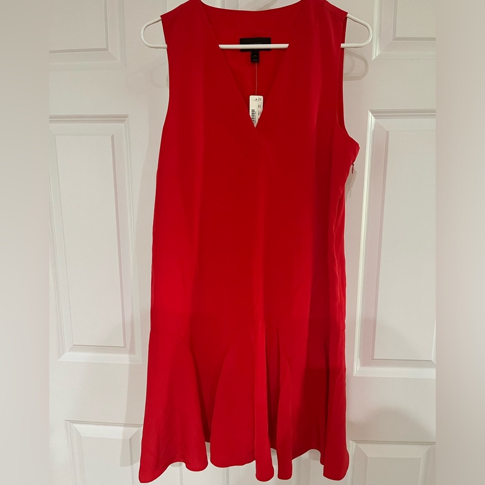 J. Crew Red Sleeveless Dress